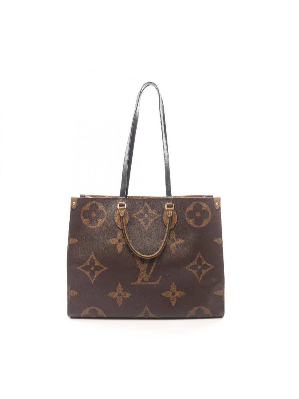 Louis Vuitton Shoulder Bag On The Go GM Canvas Leather